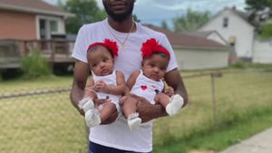 Father wades through flames to rescue his daughters, GoFundMe below