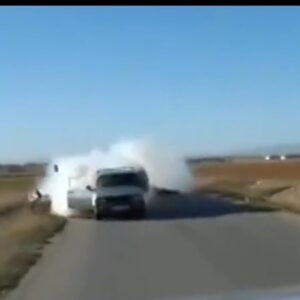 Video: Wedding pyrotechnic goes wrong