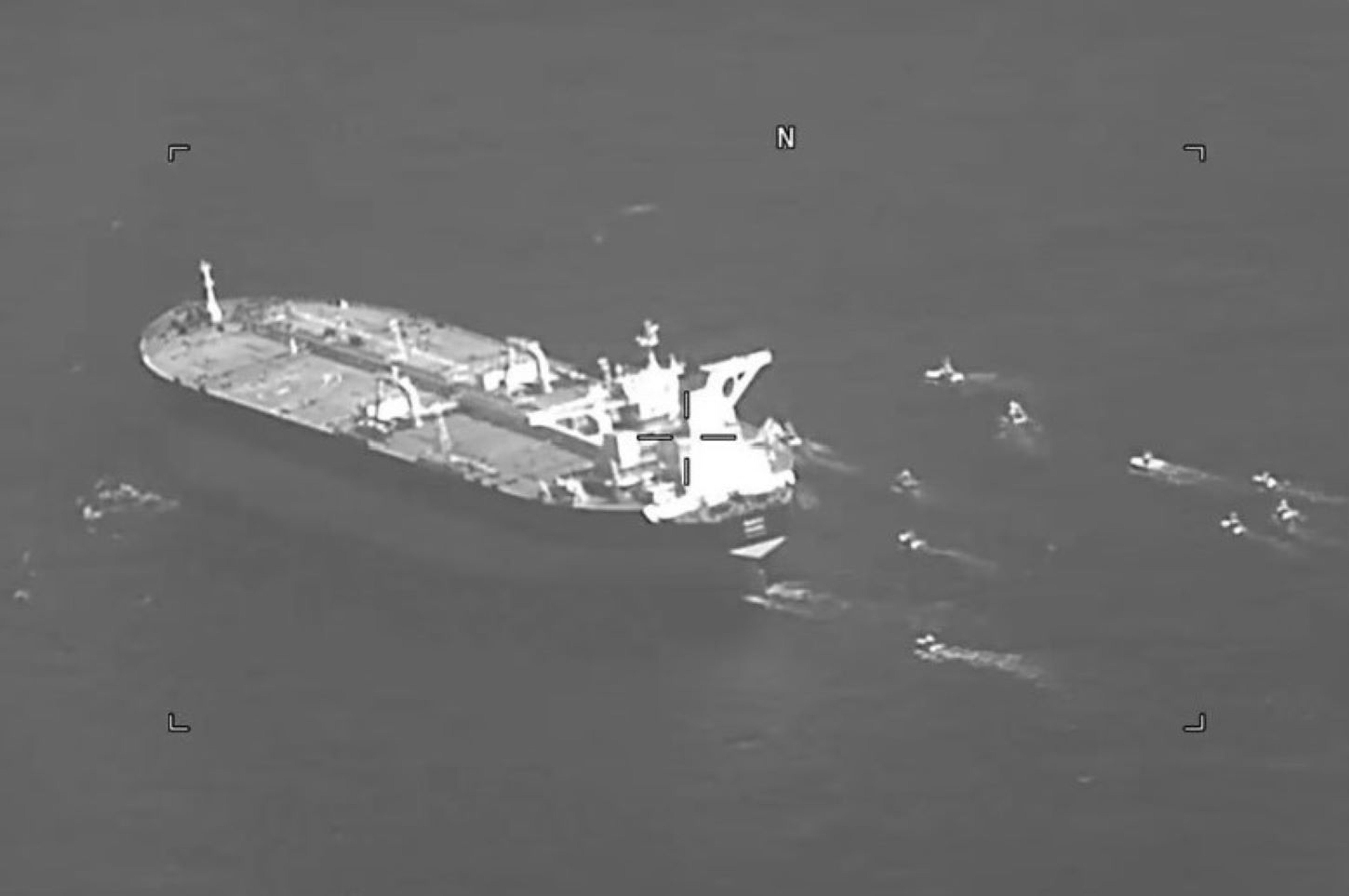Iranian military seizes oil tanker in the strait of Hormuz