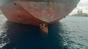 Three stowaways hospitalized after surviving 11 days on ship's rudder