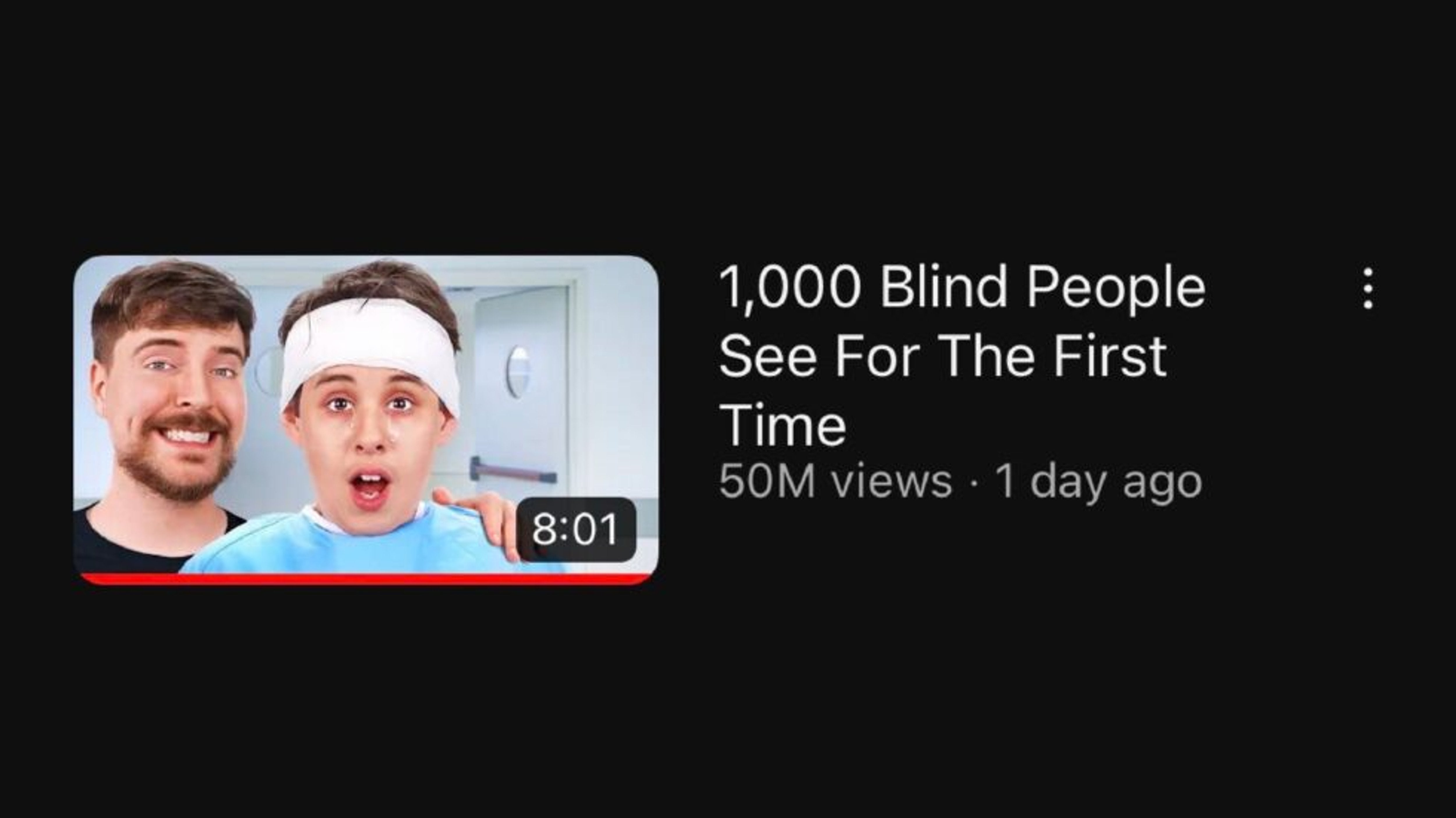 MrBeast responds to criticism after paying for surgery to cure 1,000 blind people