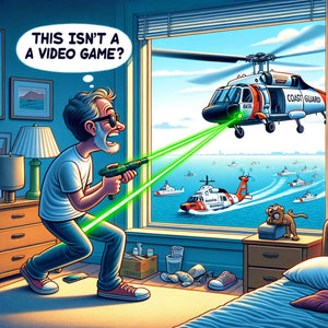 Boston Idiot Busted for Lighting Up Coast Guard Helo with Laser Pointer