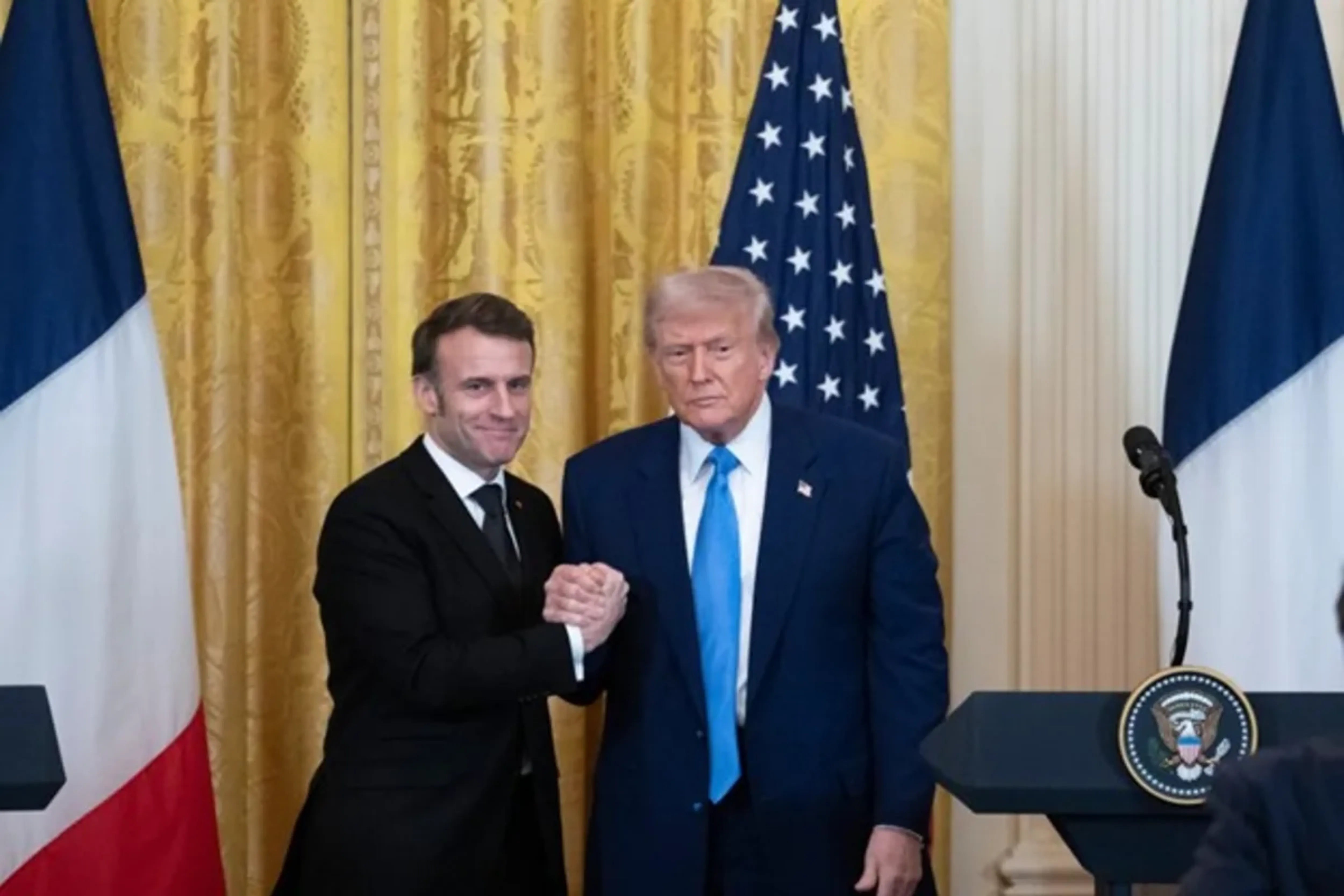 Macron Rebukes Trump Over Personal Jibe Amid Iran Dispute