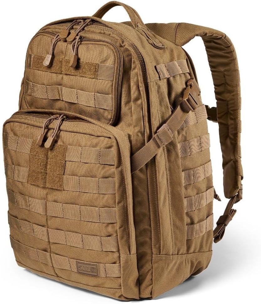 5.11 Tactical Backpack, RUSH 24 2.0 Military Survival Molle Back Pack with Laptop Compartment, 37L, Style 56563ABR/56564ABR