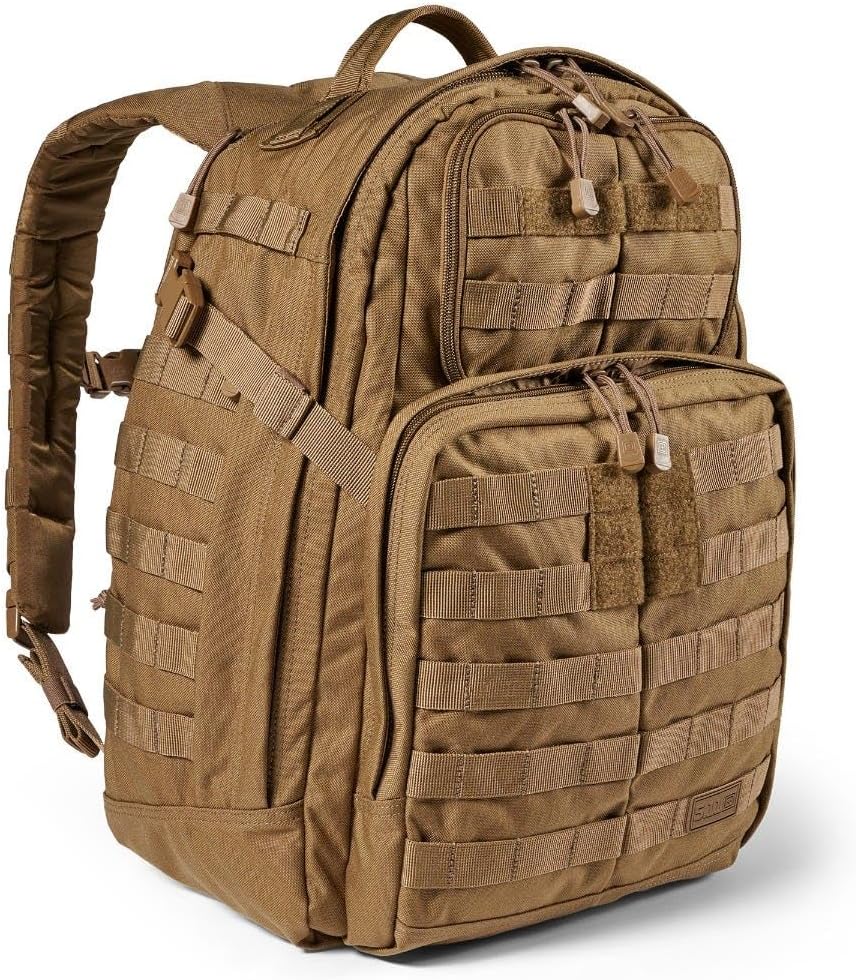 5.11 Tactical Backpack, RUSH 24 2.0 Military Survival Molle Back Pack with Laptop Compartment, 37L, Style 56563ABR/56564ABR
