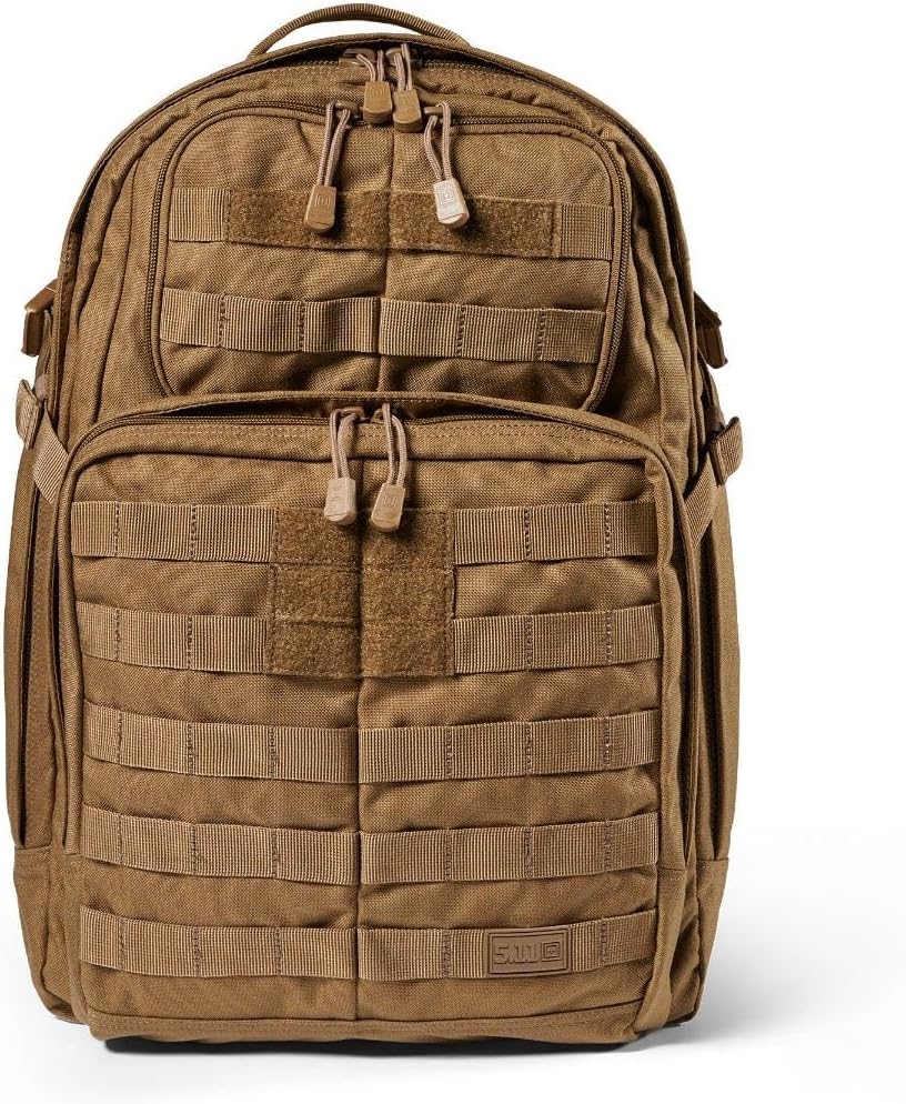 5.11 Tactical Backpack, RUSH 24 2.0 Military Survival Molle Back Pack with Laptop Compartment, 37L, Style 56563ABR/56564ABR