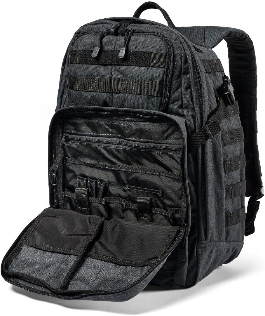 5.11 Tactical Backpack, RUSH 24 2.0 Military Survival Molle Back Pack with Laptop Compartment, 37L, Style 56563ABR/56564ABR