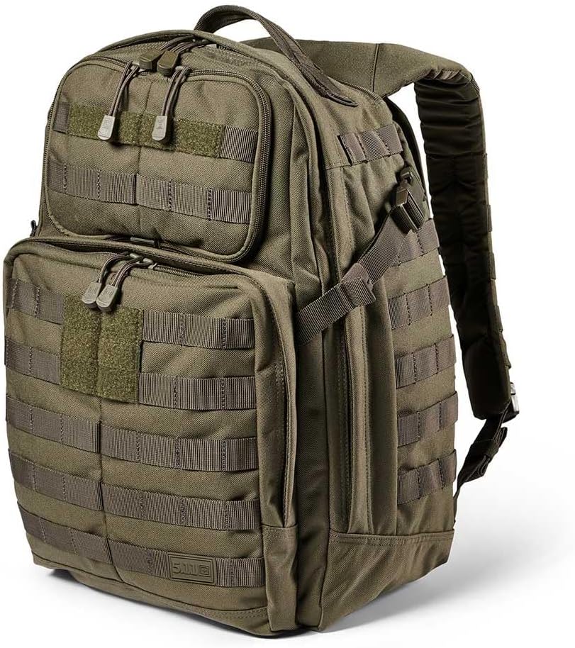 5.11 Tactical Backpack, RUSH 24 2.0 Military Survival Molle Back Pack with Laptop Compartment, 37L, Style 56563ABR/56564ABR