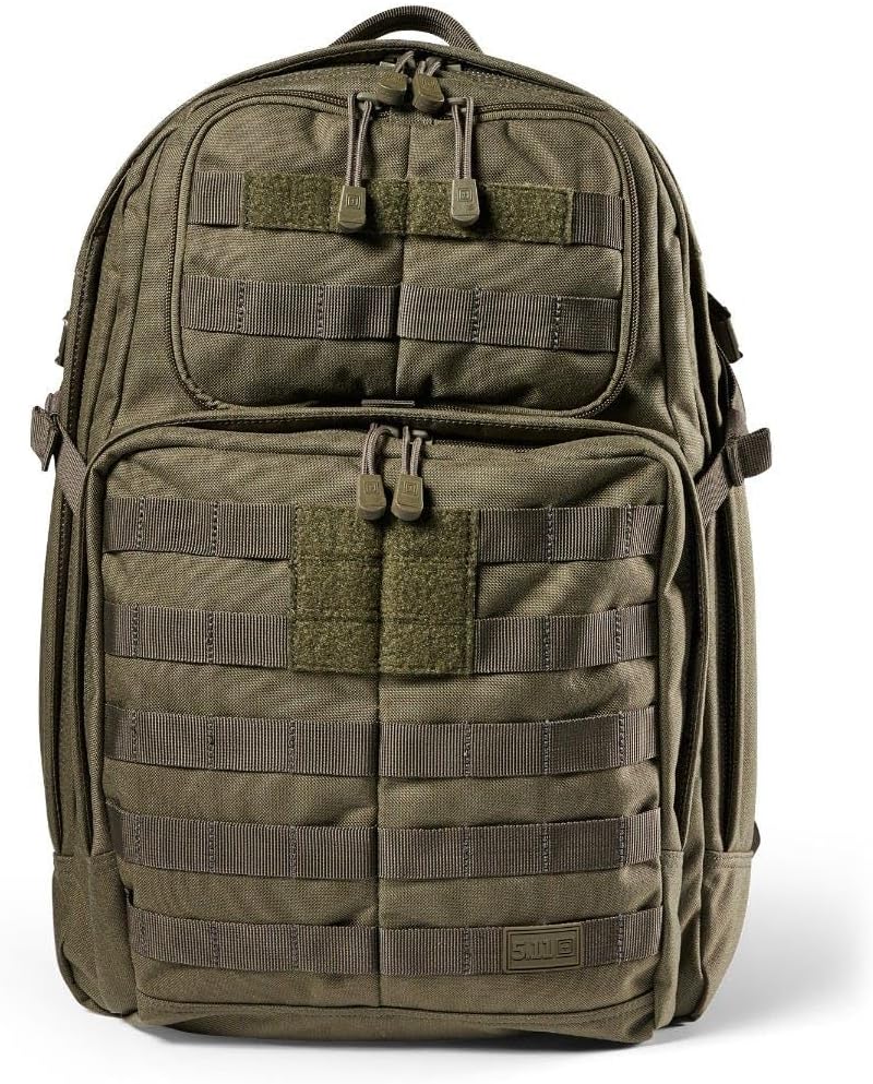 5.11 Tactical Backpack, RUSH 24 2.0 Military Survival Molle Back Pack with Laptop Compartment, 37L, Style 56563ABR/56564ABR