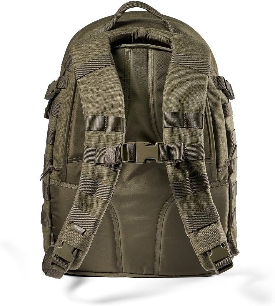 5.11 Tactical Backpack, RUSH 24 2.0 Military Survival Molle Back Pack with Laptop Compartment, 37L, Style 56563ABR/56564ABR