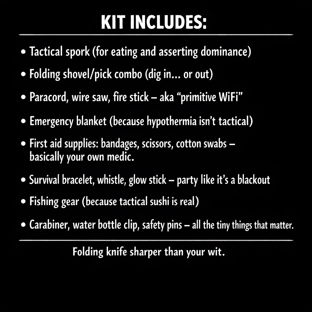 142-in-1 Tactical Survival Kit – Because Mother Nature Doesn’t Care About Your DD-214
