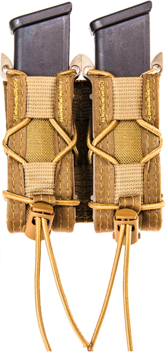 High Speed Gear Double Pistol Taco Mag Pouch | Universal Pistol Magazine Holster | Rapid Response and MOLLE Compatible
