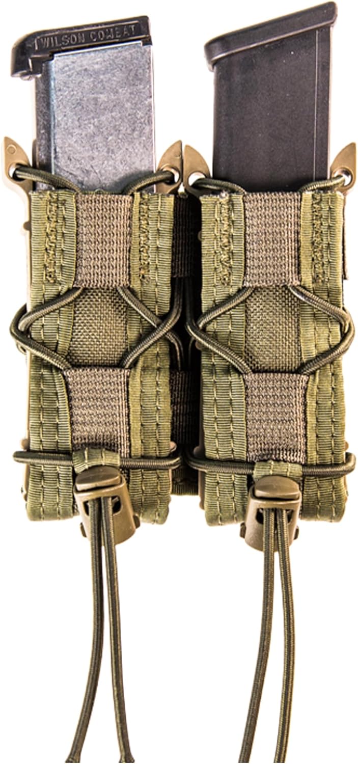 High Speed Gear Double Pistol Taco Mag Pouch | Universal Pistol Magazine Holster | Rapid Response and MOLLE Compatible