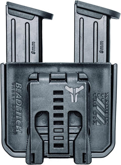 OWB Double Mag Pouch for Glock 20, 21, 29, 30, 40, 41, H&K USP .45 & More - USA Made - Signature Double Magazine Carrier with Tek-Lok Belt Attachment