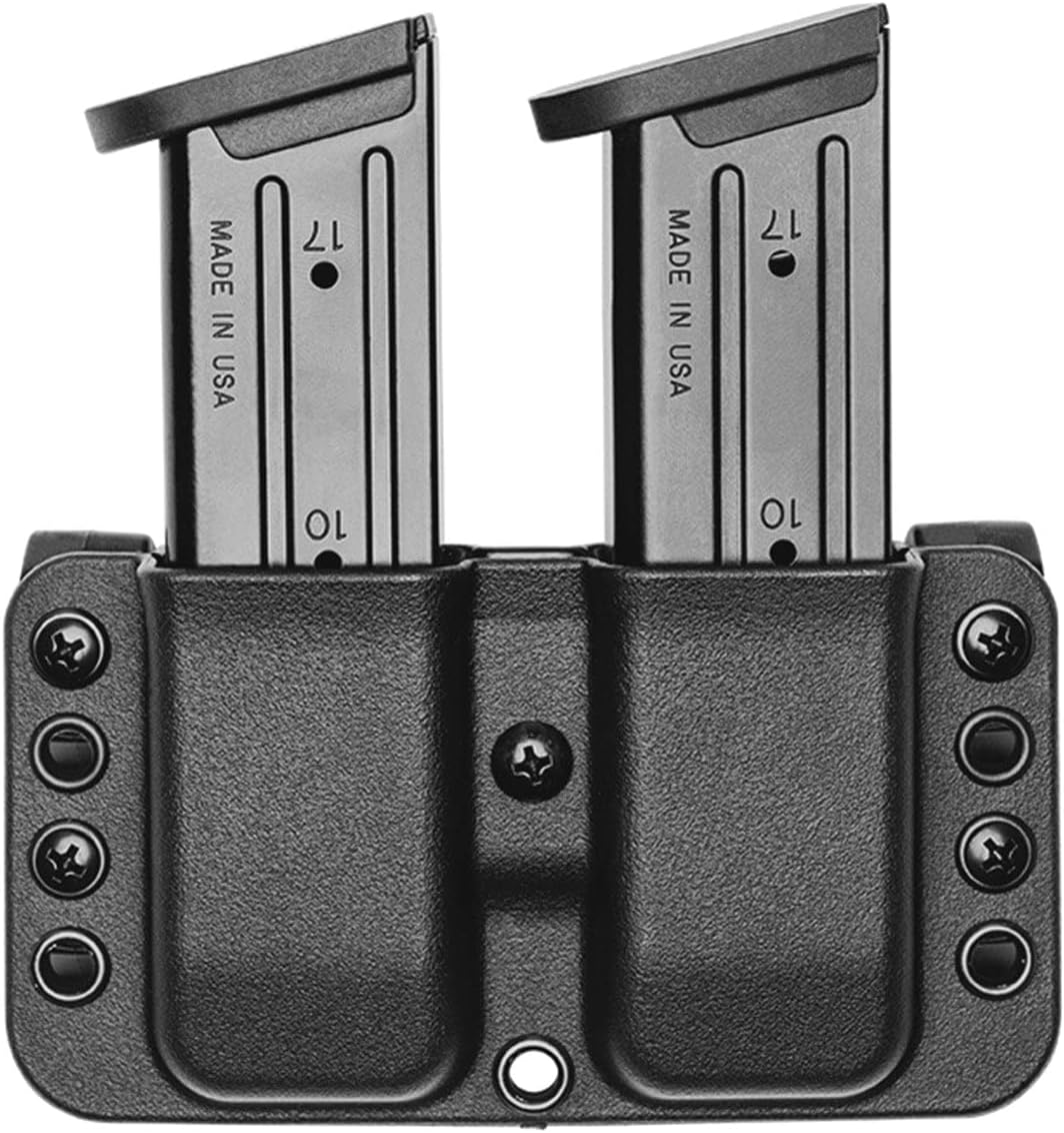 OWB Double Mag Pouch for Glock 17, 19, 22, 23 & More - USA Made - Total Eclipse Double Mag Pouch by Blade-Tech Holsters