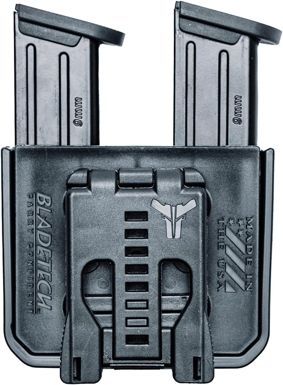 OWB Double Mag Pouch for S&W M&P 9/40, Sig P320, Beretta 92/96, Springfield XD 9/40 & More - USA Made - Signature Double Magazine Carrier with Tek-Lok