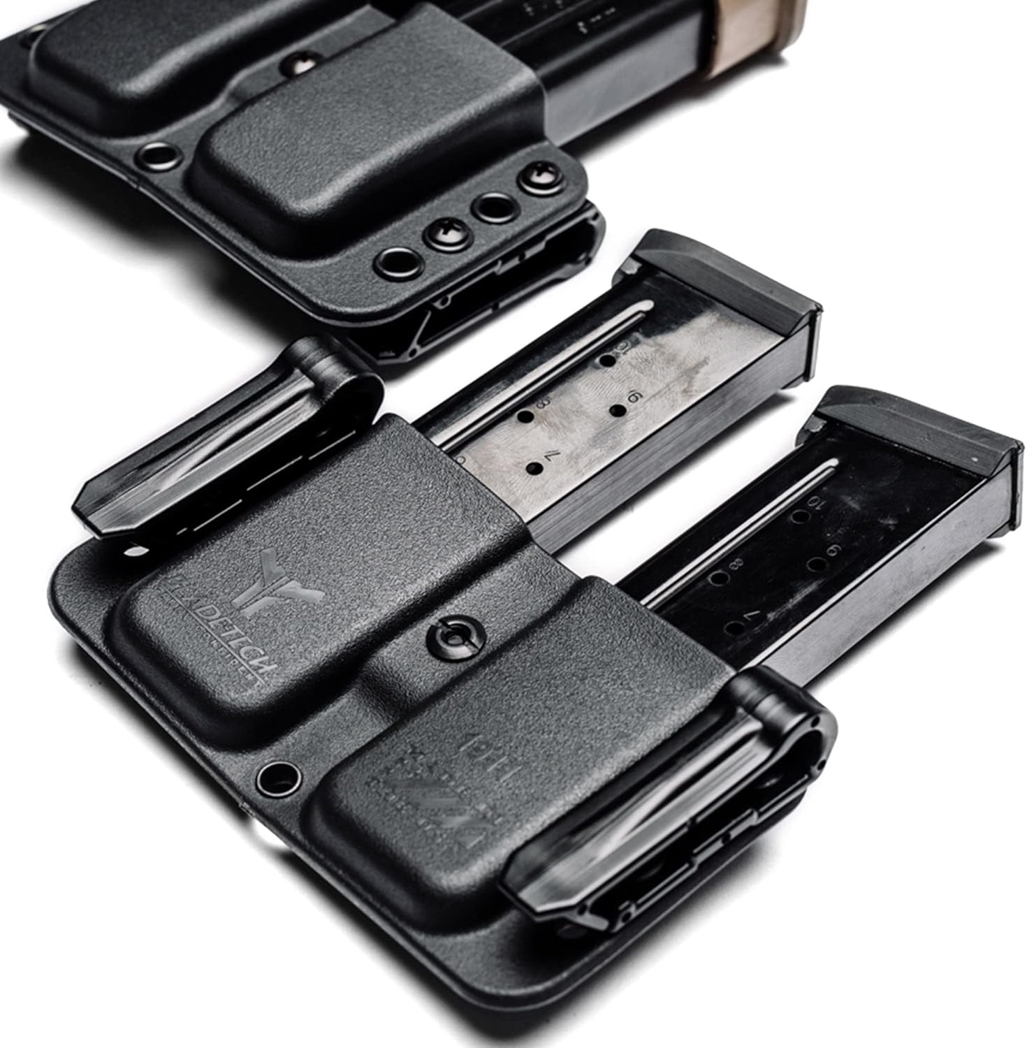 OWB Double Mag Pouch for Glock 17, 19, 22, 23 & More - USA Made - Total Eclipse Double Mag Pouch by Blade-Tech Holsters