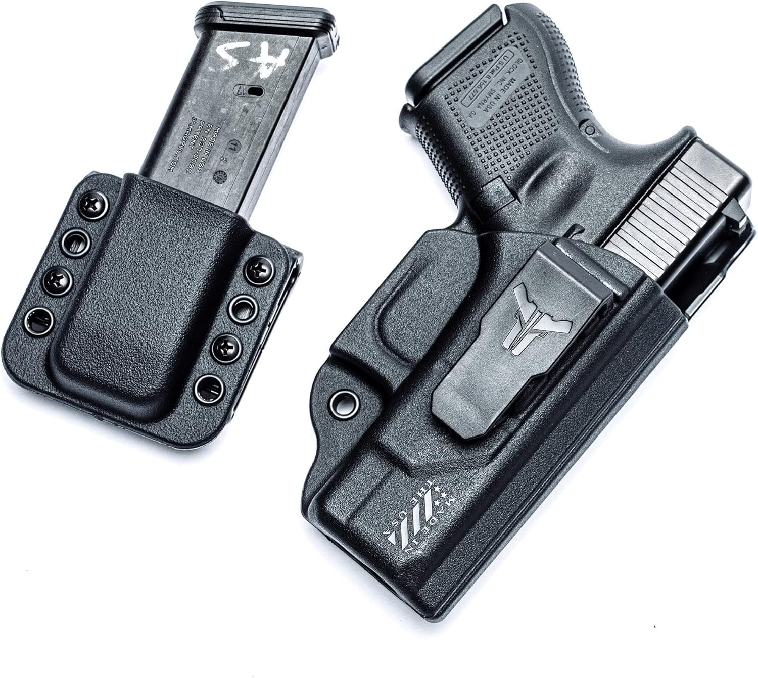 OWB Single Mag Pouch for Glock 17, 19, 22, 23 & More - USA Made - Total Eclipse Single Mag Pouch by Blade-Tech Holsters