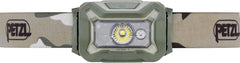 PETZL ARIA 1 RGB, Compact, Durable, Waterproof headlamp with White, red, Green and Blue Modes, 350 lumens, Camo